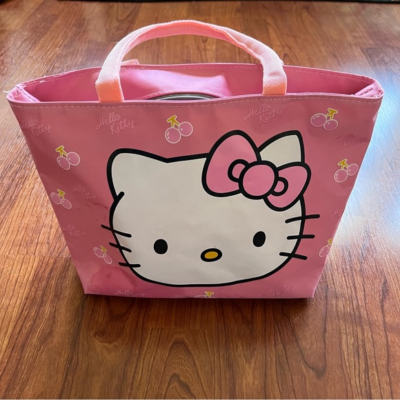 Hello Kitty pink zippered mini tote bag - Picture 1 of 7